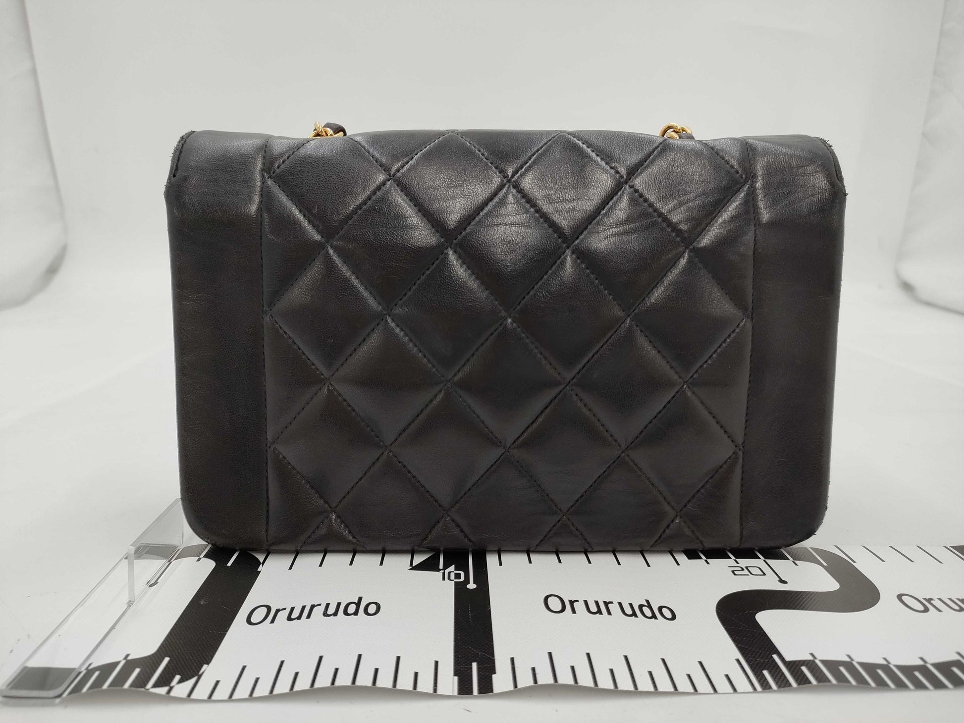 CHANEL CHANEL Diana 22 Lamb/Black/GD/2nd Series Shoulder Bag