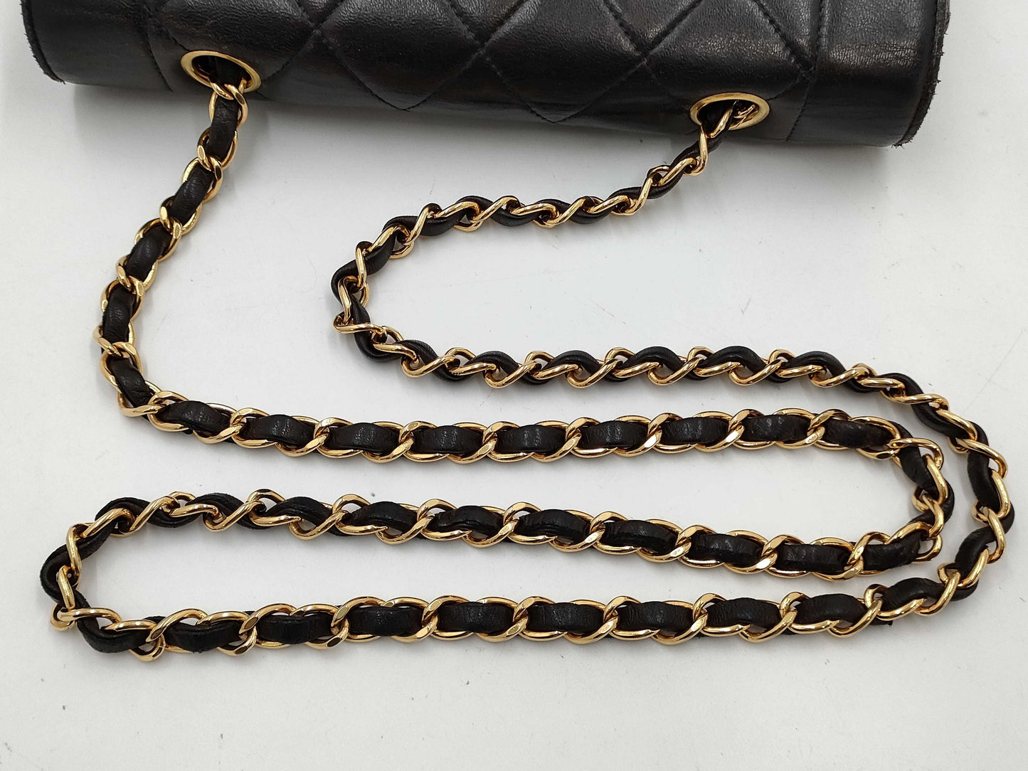 CHANEL CHANEL Diana 22 Lamb/Black/GD/2nd Series Shoulder Bag