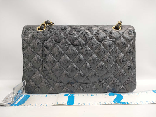 CHANEL Matelasse Chain Shoulder Bag in Caviar Leather with GD Hardware and Double Flap, 29185627