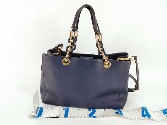 Michael Kors 2way Shoulder Bag PVC Navy Handbag
