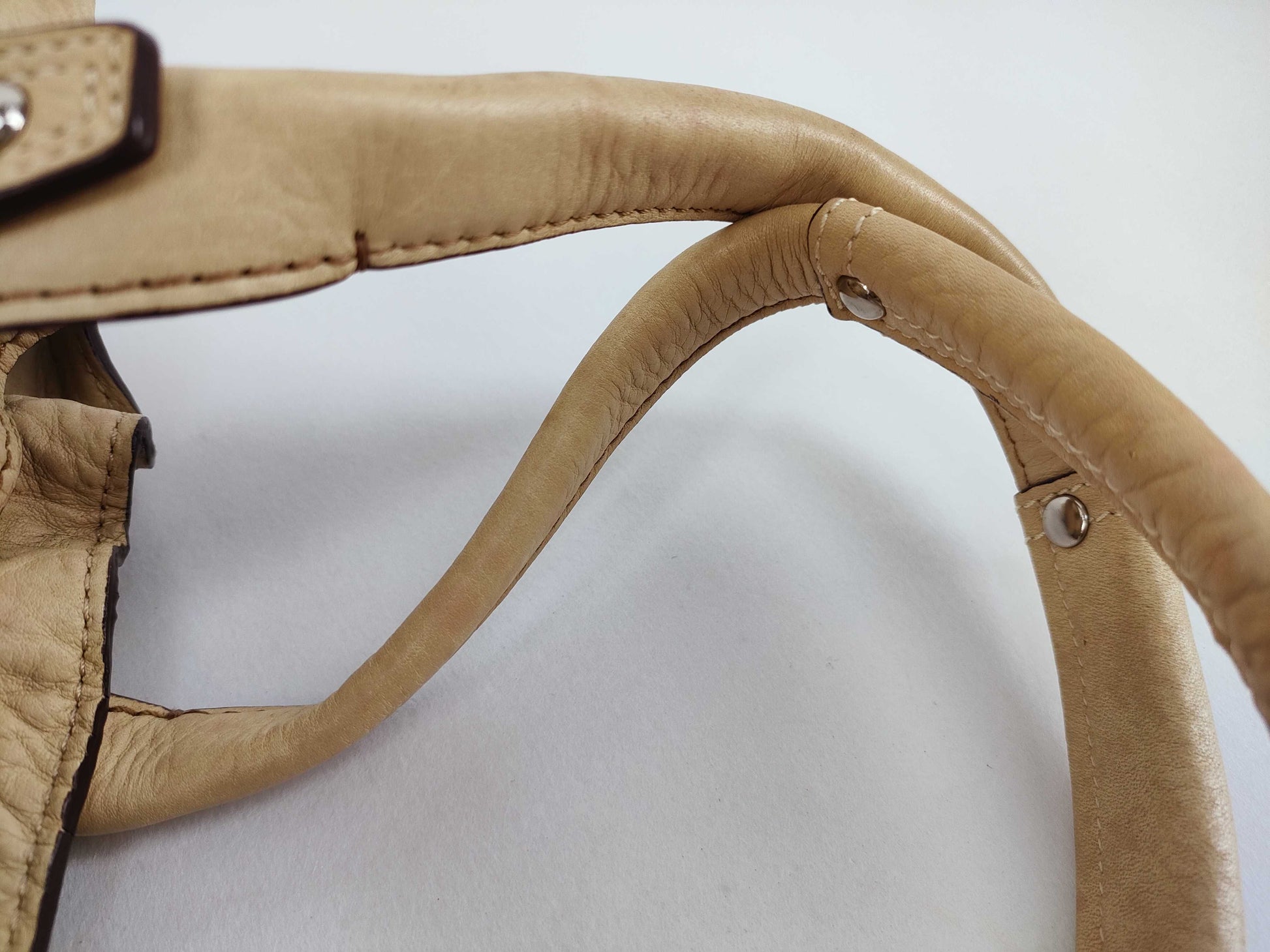COACH COACH Tote Bag Leather Beige 13160 Tote Bag
