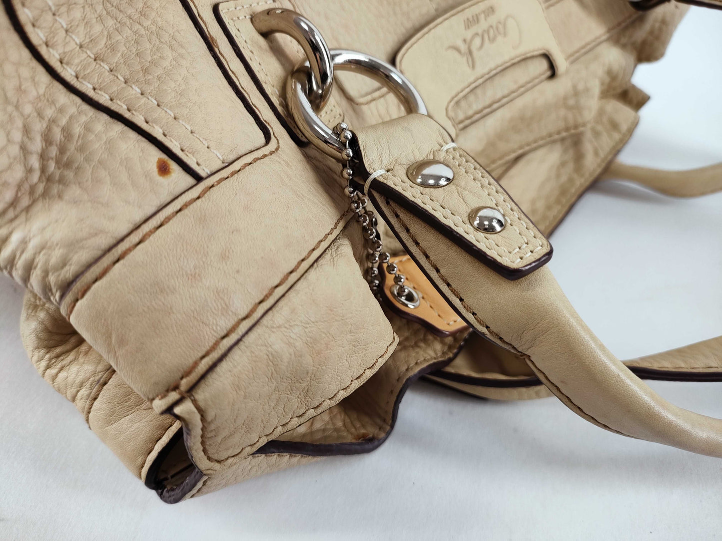 COACH COACH Tote Bag Leather Beige 13160 Tote Bag