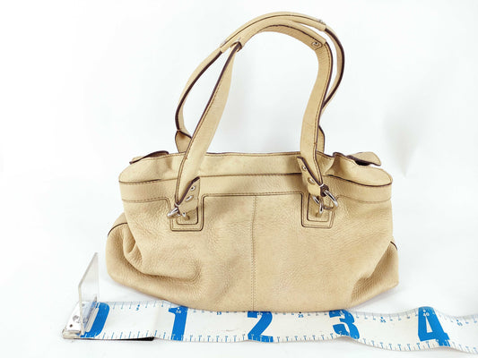 COACH COACH Tote Bag Leather Beige 13160 Tote Bag