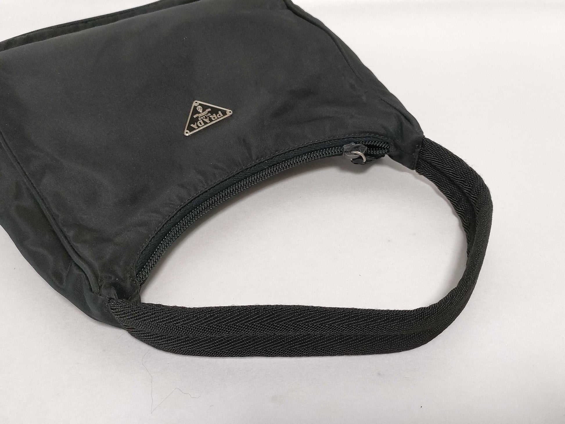 PRADA Nylon Prada Handbag Black Handbag