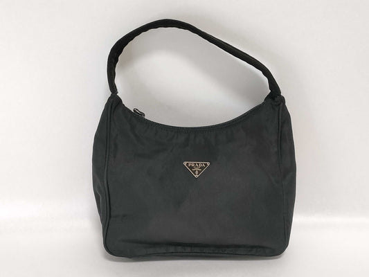 PRADA Nylon Prada Handbag Black Handbag