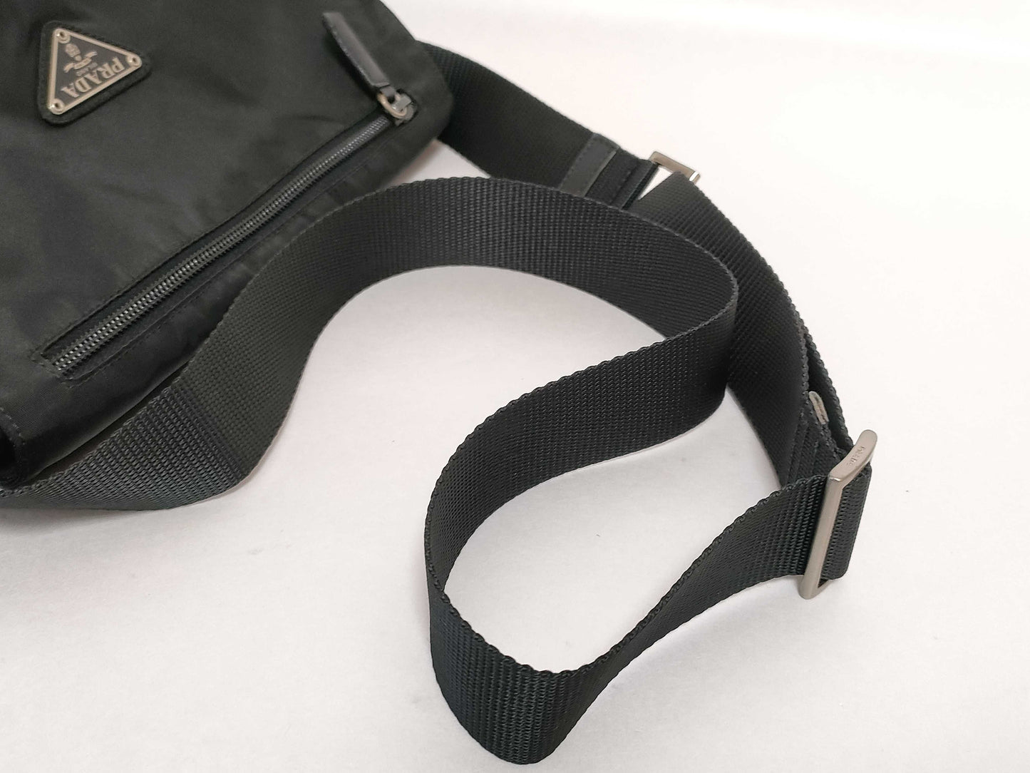PRADA Nylon Prada Shoulder Bag Black Shoulder Bag