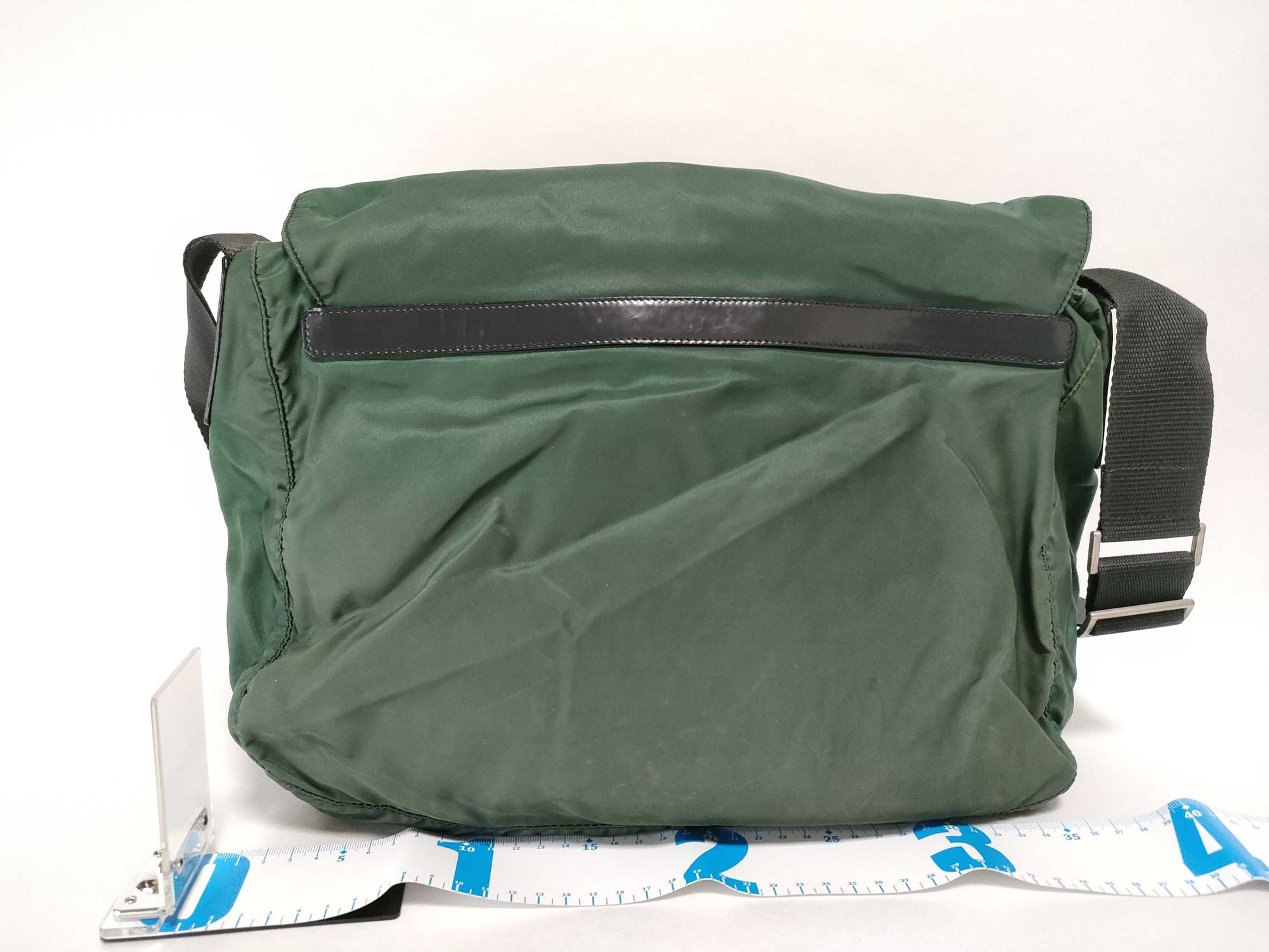 PRADA Nylon Prada Shoulder Bag Green Shoulder Bag