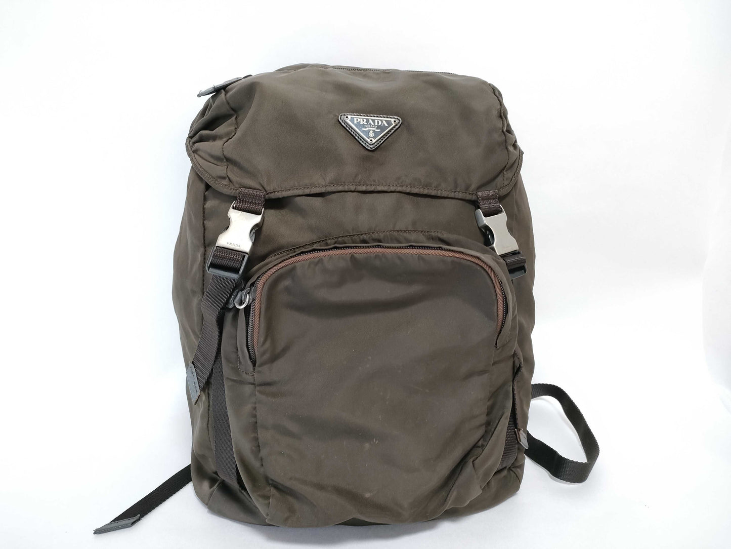 PRADA Nylon Prada Rucksack Brown Rucksack