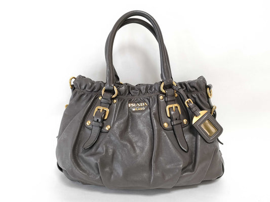 PRADA Tote Bag Brown Handbag
