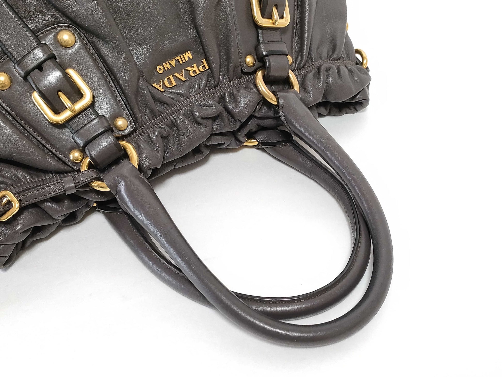 PRADA Tote Bag Brown Handbag