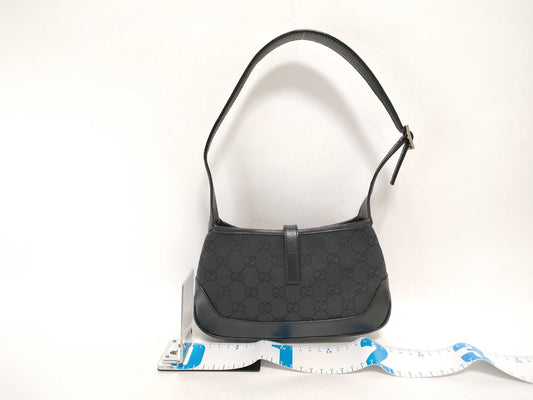 GUCCI GG Canvas Gucci GG Canvas Jackie Handbag Black Shoulder Bag