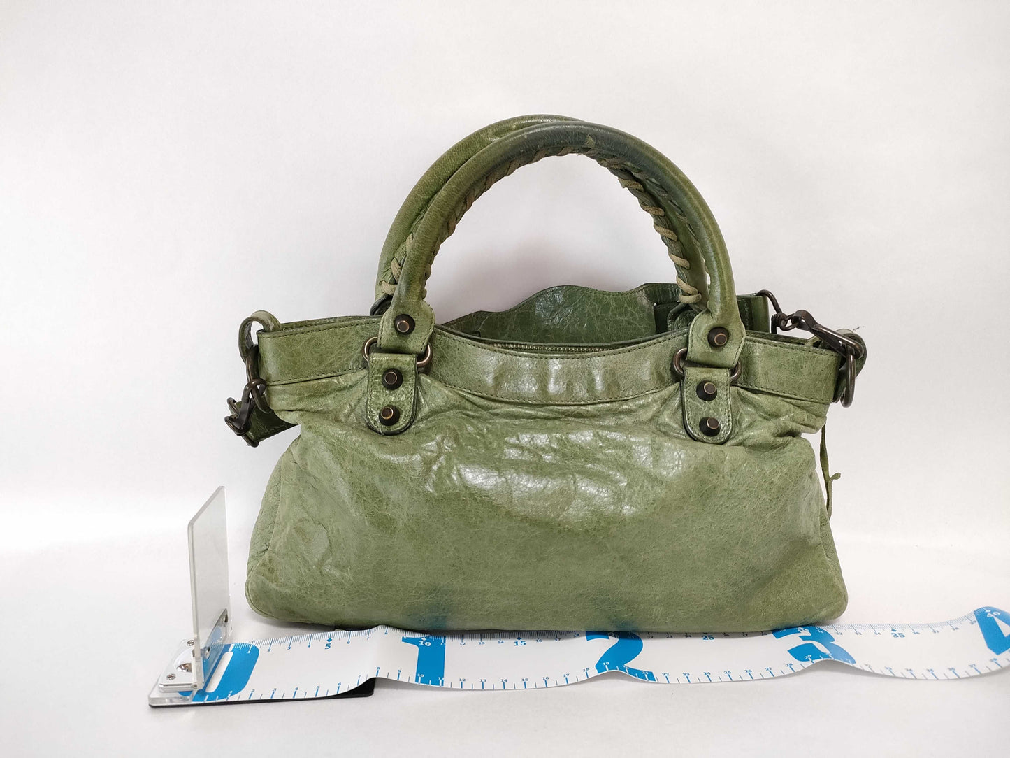 BALENCIAGA The City Balenciaga City Handbag Green Handbag