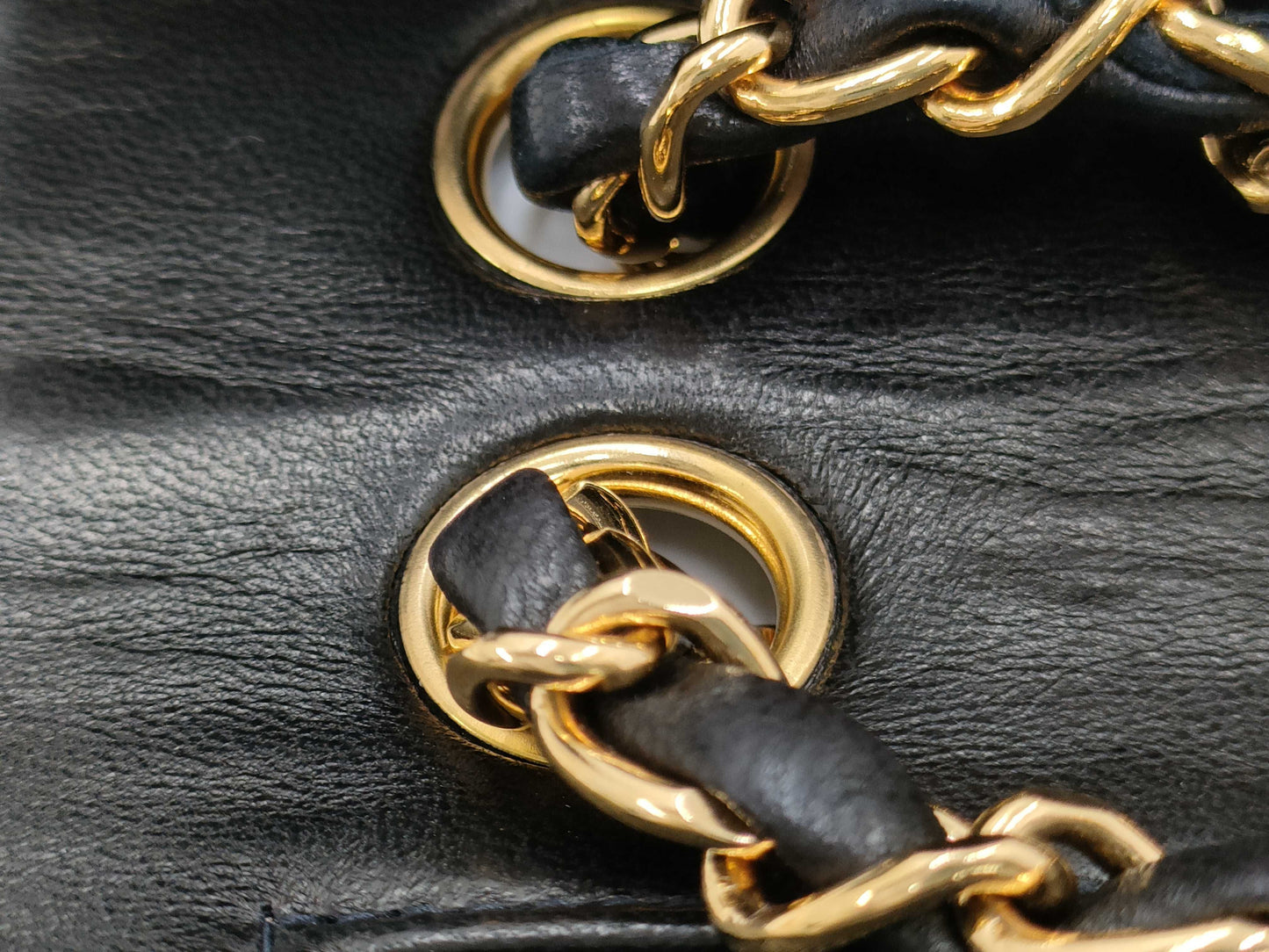 CHANEL Matelasse Chain Shoulder Bag with Turn Lock, Black