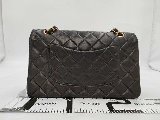 CHANEL Matelasse Chain Shoulder Bag with Turn Lock, Black