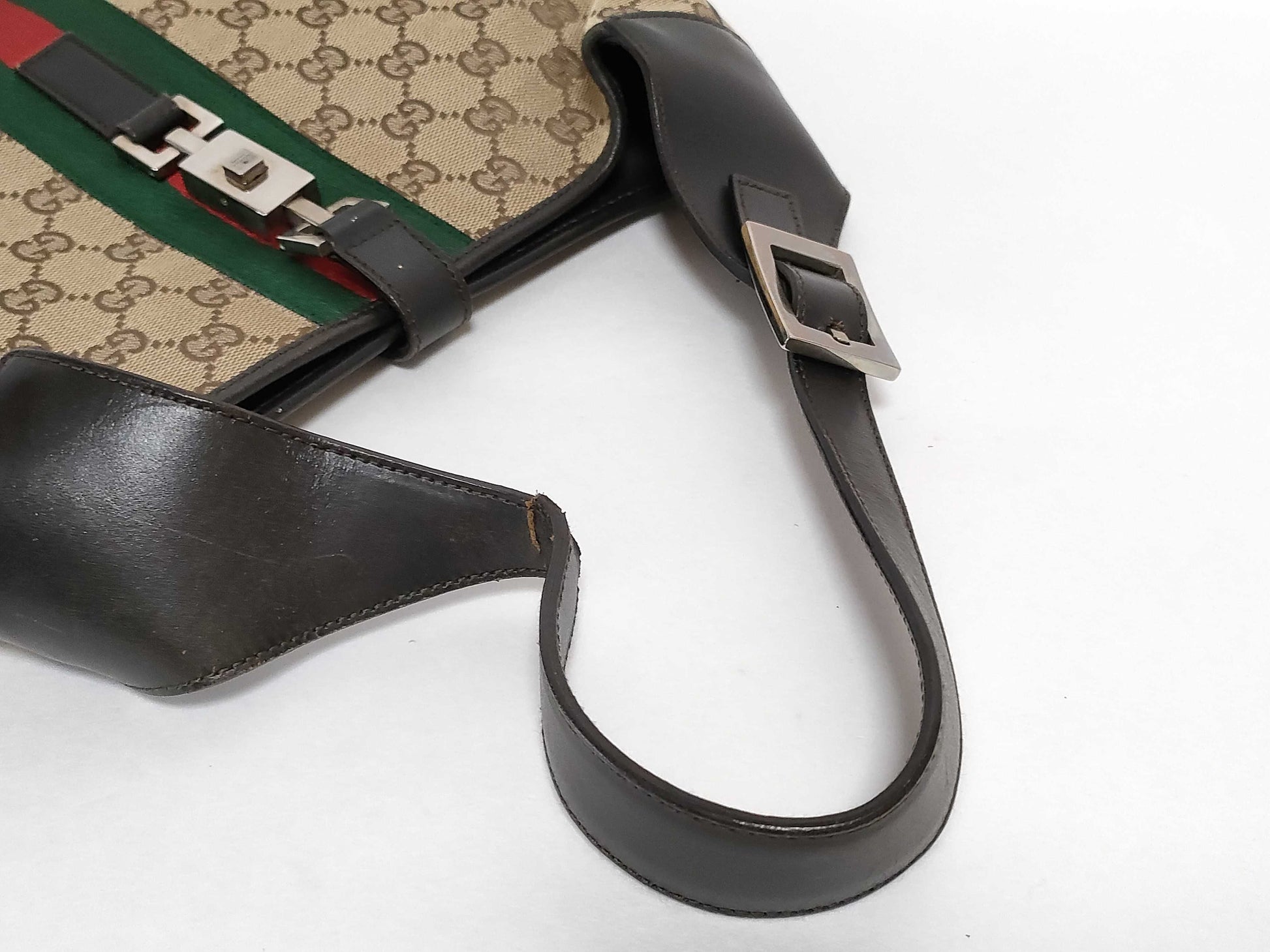 GUCCI GG Canvas Gucci GG Canvas Sherry Jackie Handbag Handbag