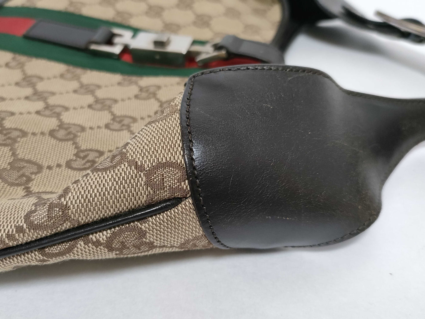 GUCCI GG Canvas Gucci GG Canvas Sherry Jackie Handbag Handbag