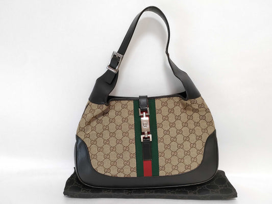 GUCCI GG Canvas Gucci GG Canvas Sherry Jackie Handbag Handbag