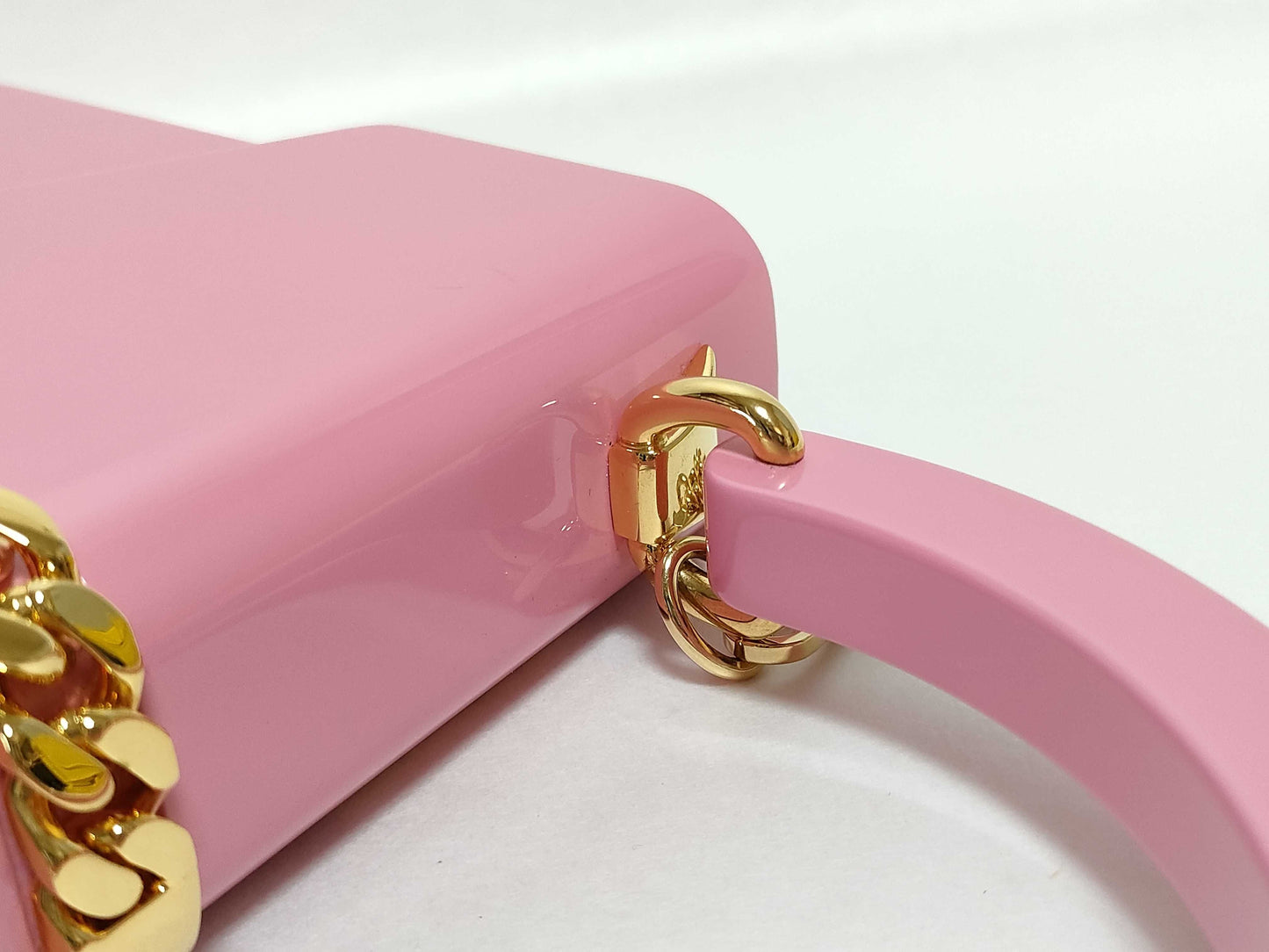 GUCCI Gucci Chain Shoulder Bag Handbag Pink Sylvie Handbag