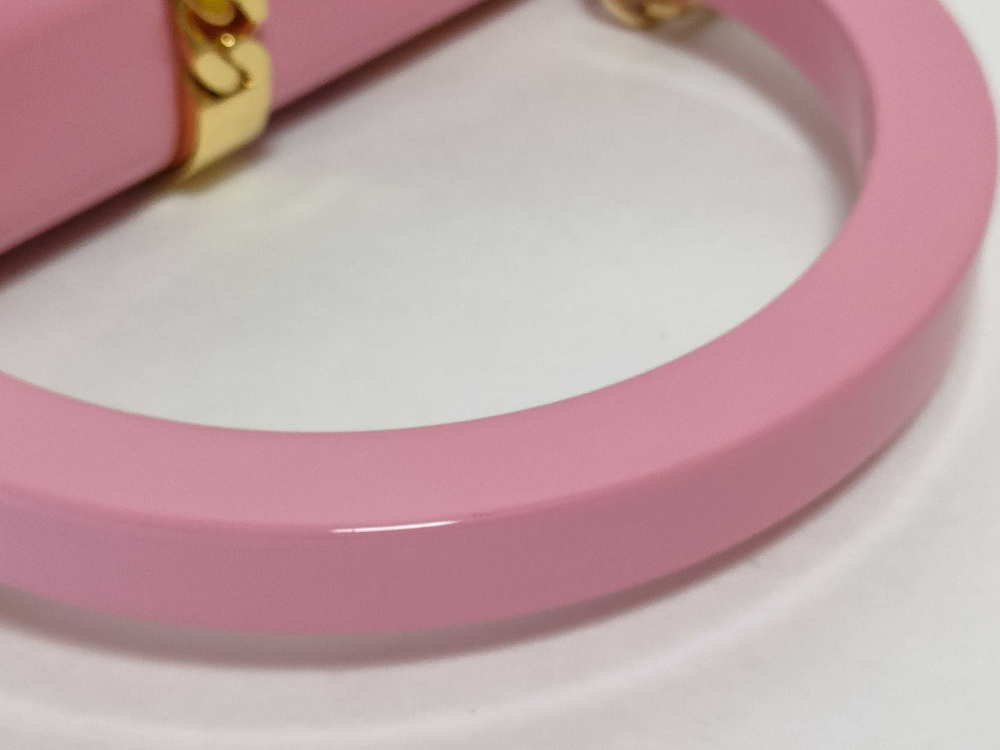 GUCCI Gucci Chain Shoulder Bag Handbag Pink Sylvie Handbag