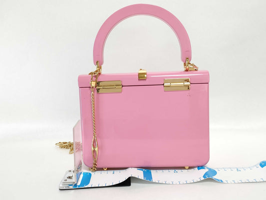 GUCCI Gucci Chain Shoulder Bag Handbag Pink Sylvie Handbag