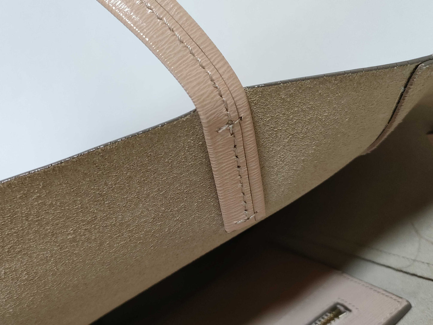 CELINE 2-WAY Purse Pink Handbag with Long Strap