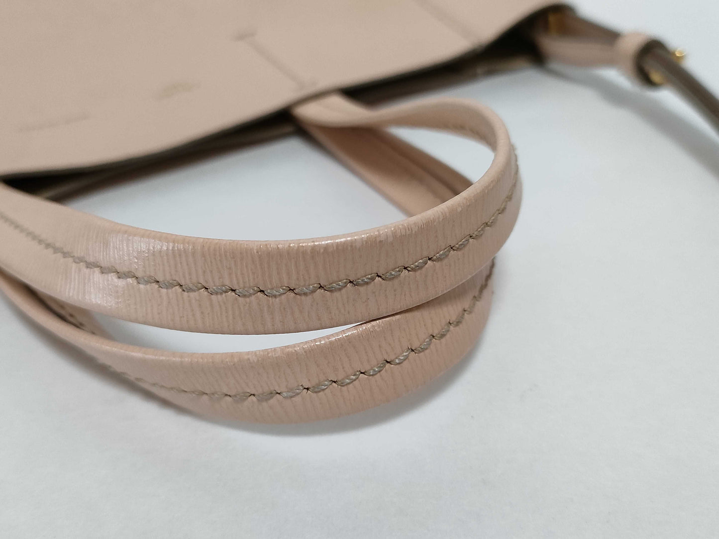 CELINE 2-WAY Purse Pink Handbag with Long Strap
