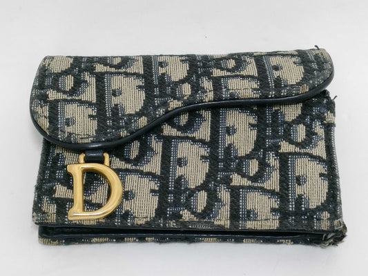 Dior Trotter Christian Dior Trotter Coin Case Black Saddle Coin Case