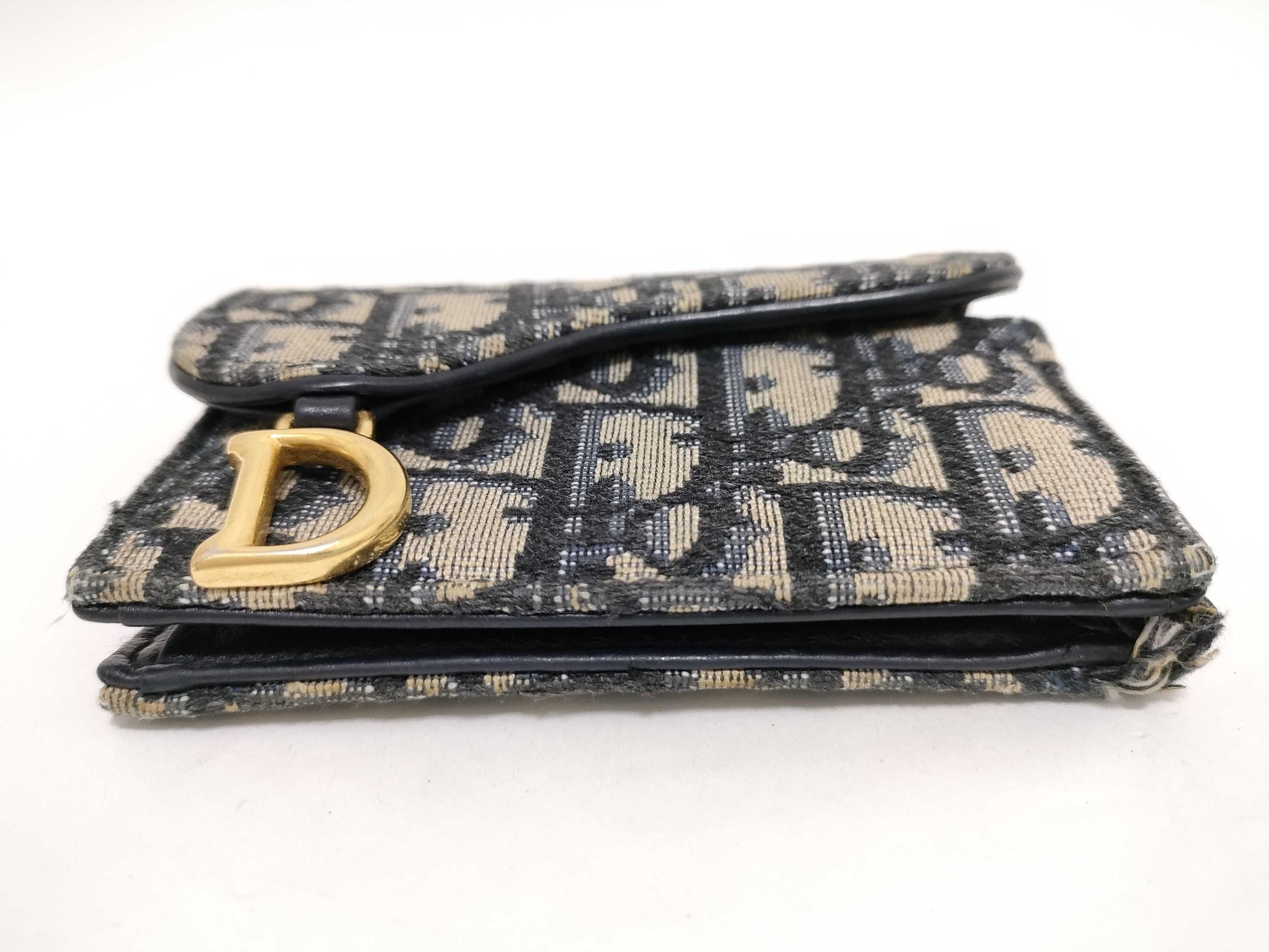Dior Trotter Christian Dior Trotter Coin Case Black Saddle Coin Case