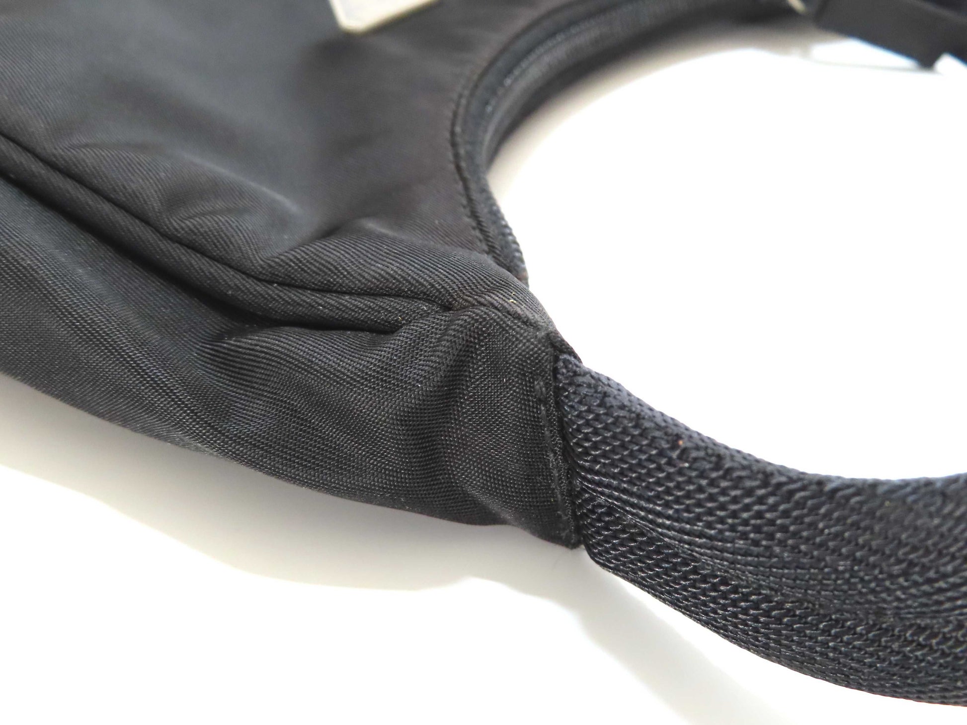 PRADA Nylon Prada Handbag Black Handbag