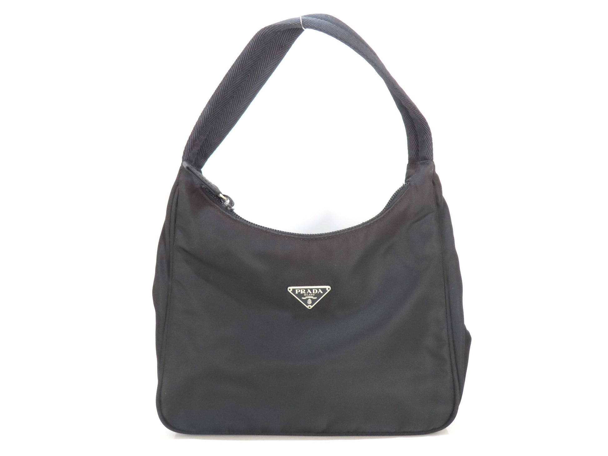 PRADA Nylon Prada Handbag Black Handbag