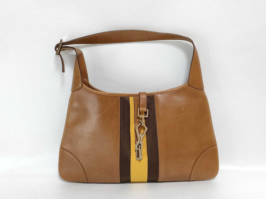 GUCCI Jackie Gucci Jackie Shoulder Bag Brown Shoulder Bag