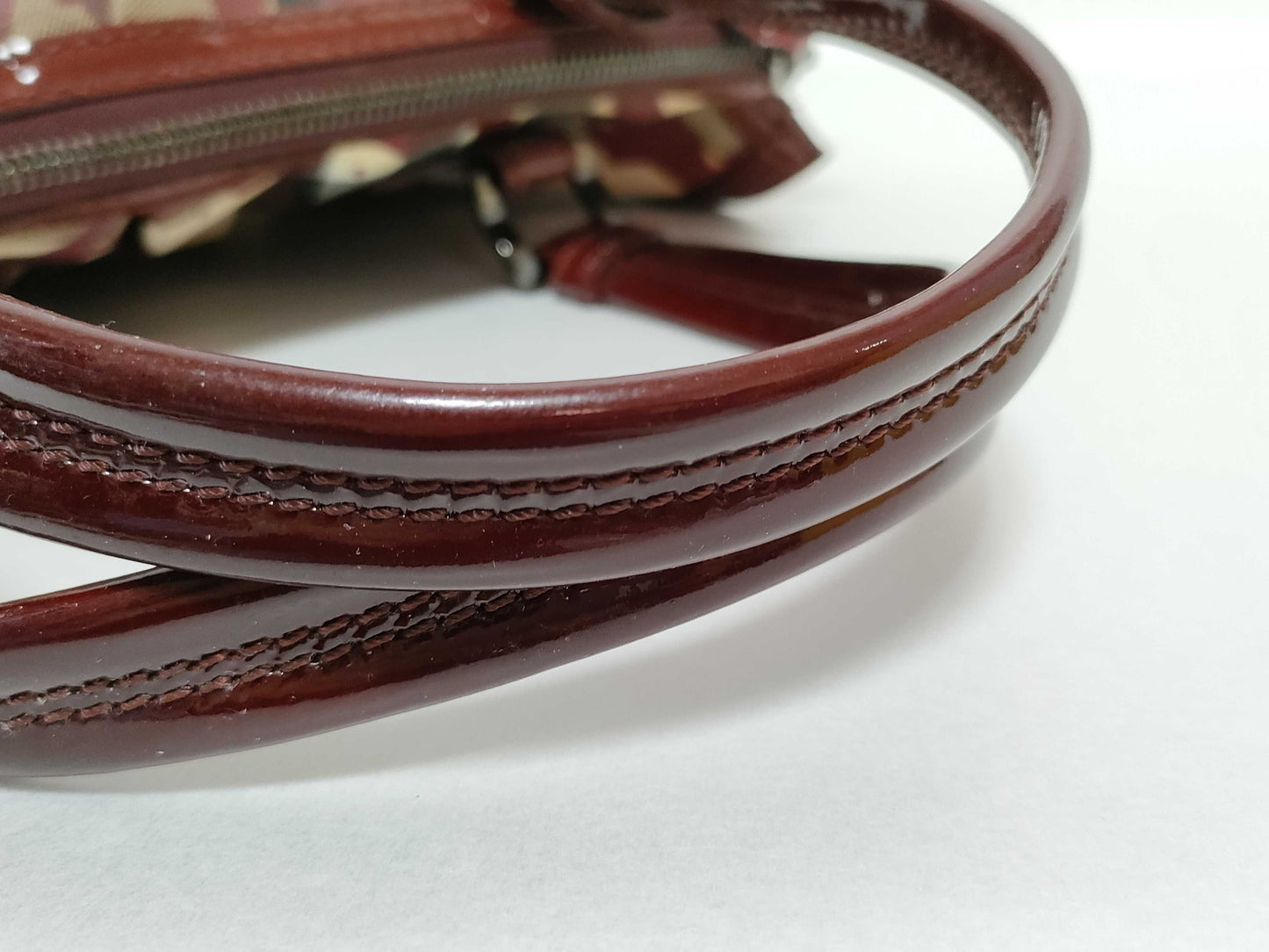BURBERRY 2-way handbag shoulder bag red handbag
