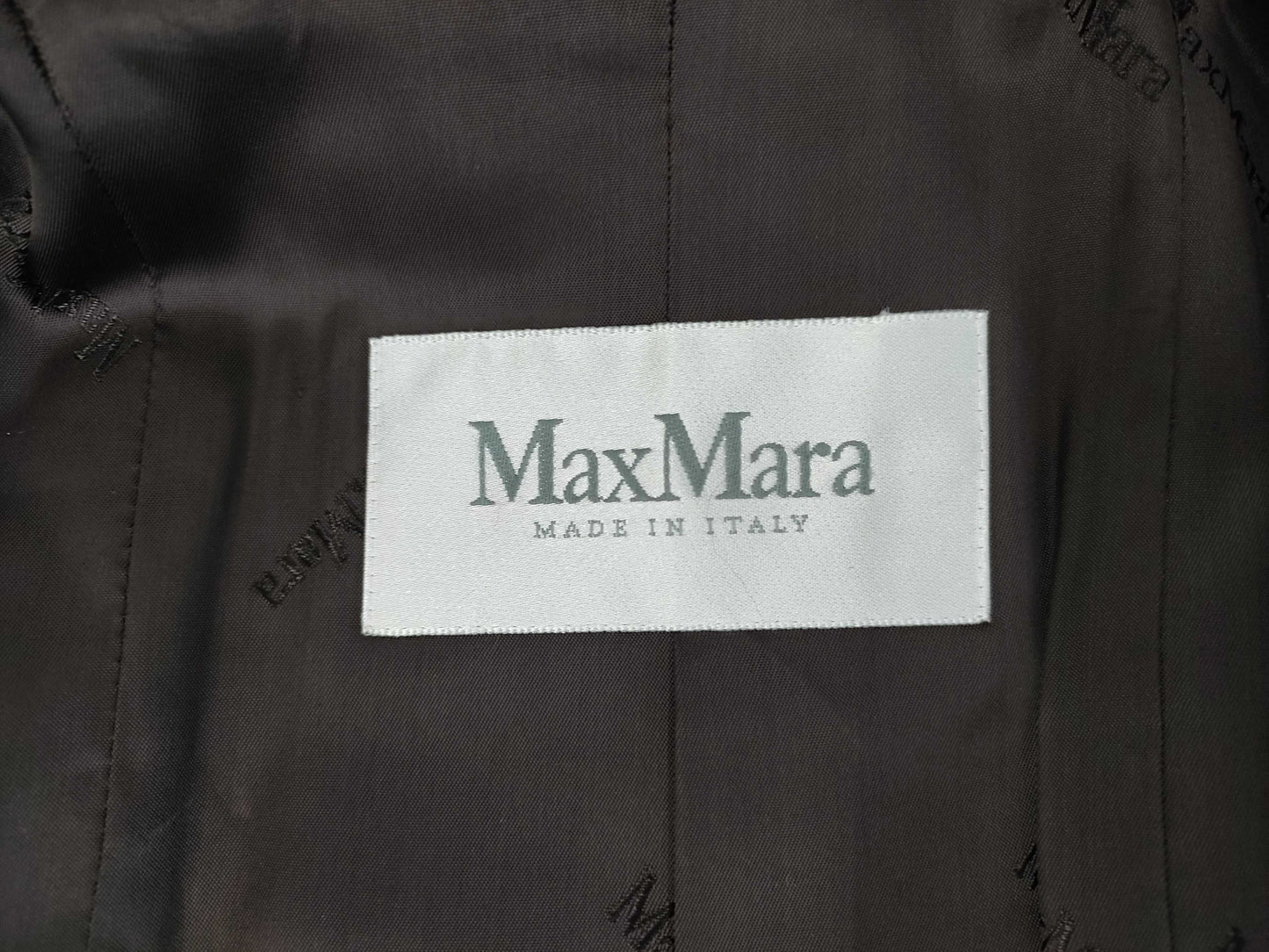 MaxMara White Tag Alpaca Coat with Leather Belt, Size 40