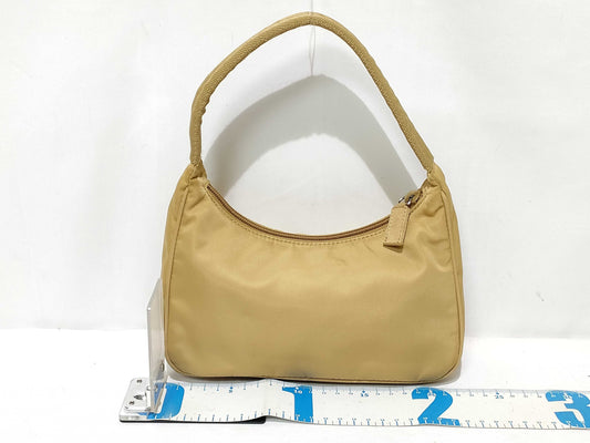 PRADA Nylon Prada Accessory Pouch Nylon Brown Handbag