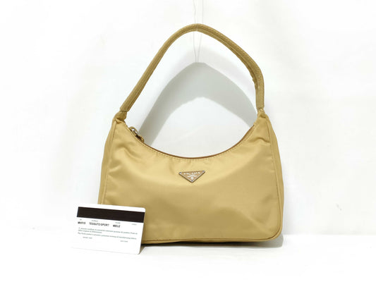 PRADA Nylon Prada Accessory Pouch Nylon Brown Handbag