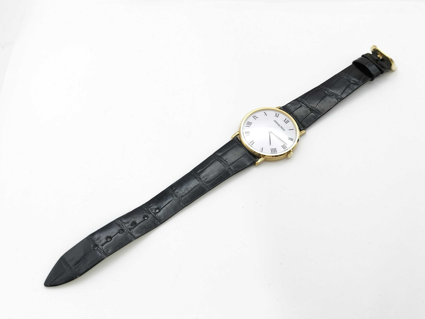 AUDEMARS PIGUET Extra Flat D41661 Hand-Wound K18 White Dial Men's Watch