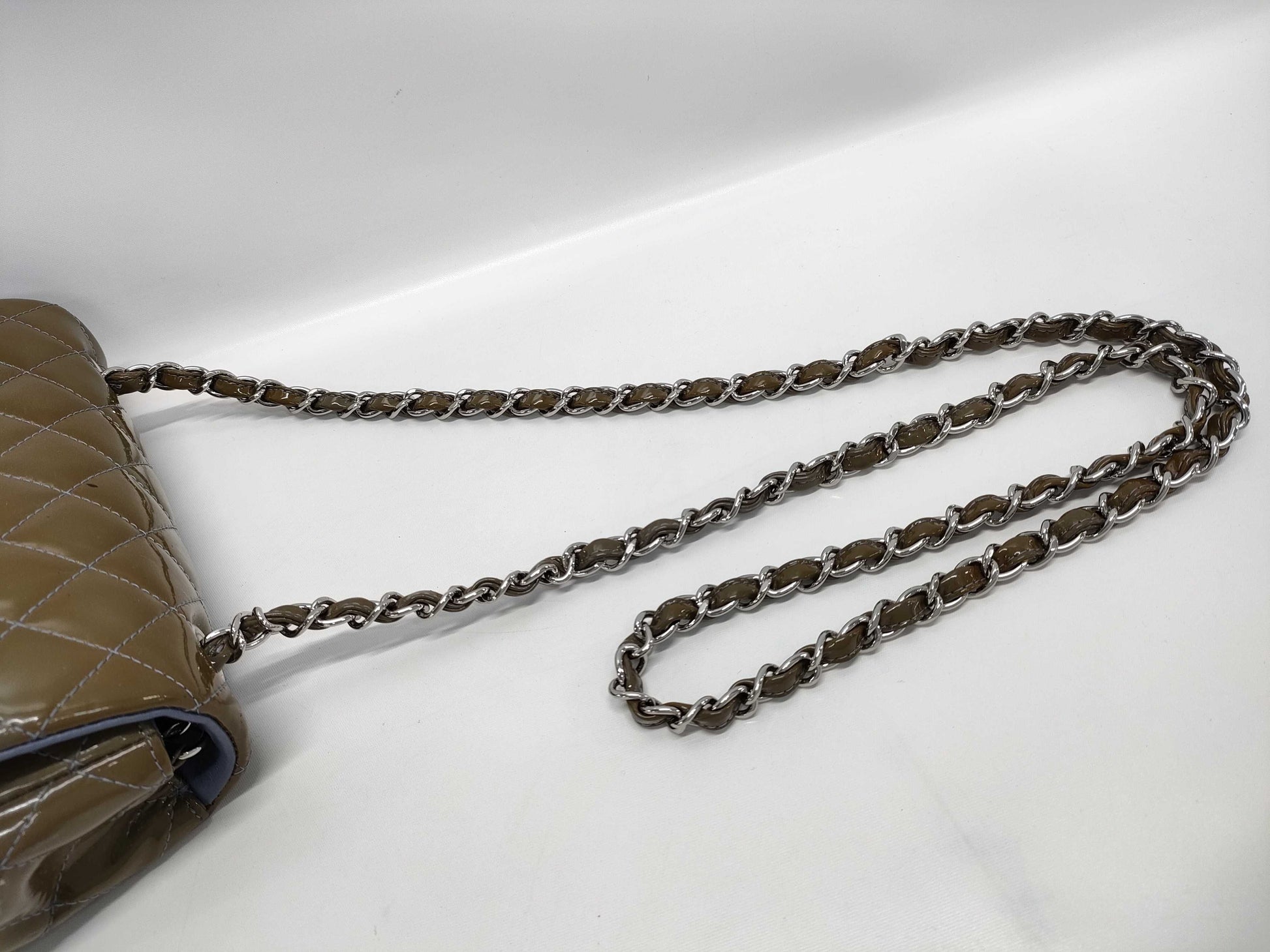 CHANEL Chain Shoulder Bag/Mini Matelasse 20/Patent Leather/16019885 Shoulder Bag