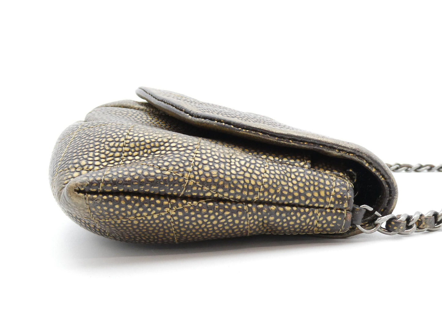 CHANEL Coco Mark Chain Caviar Skin Shoulder Bag