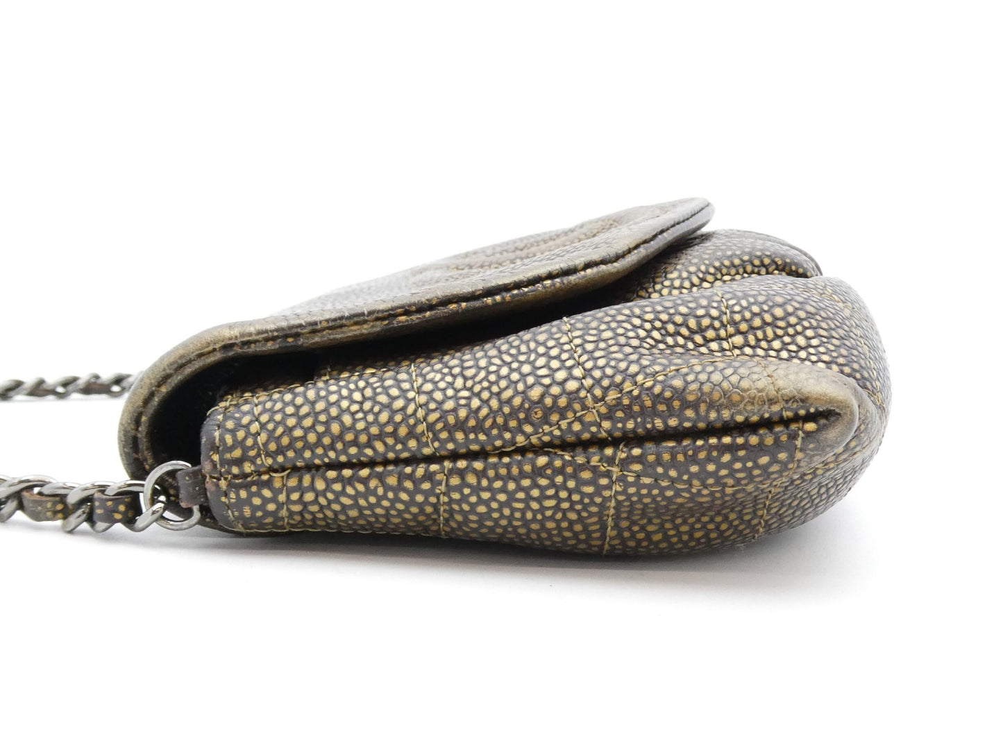 CHANEL Coco Mark Chain Caviar Skin Shoulder Bag