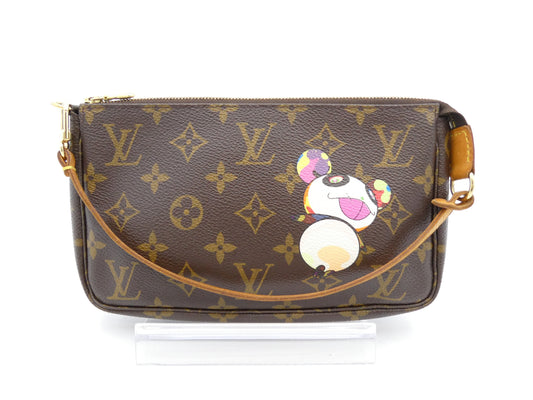 LOUIS VUITTON Monogram Accessoires Takashi Murakami Panda Handbag