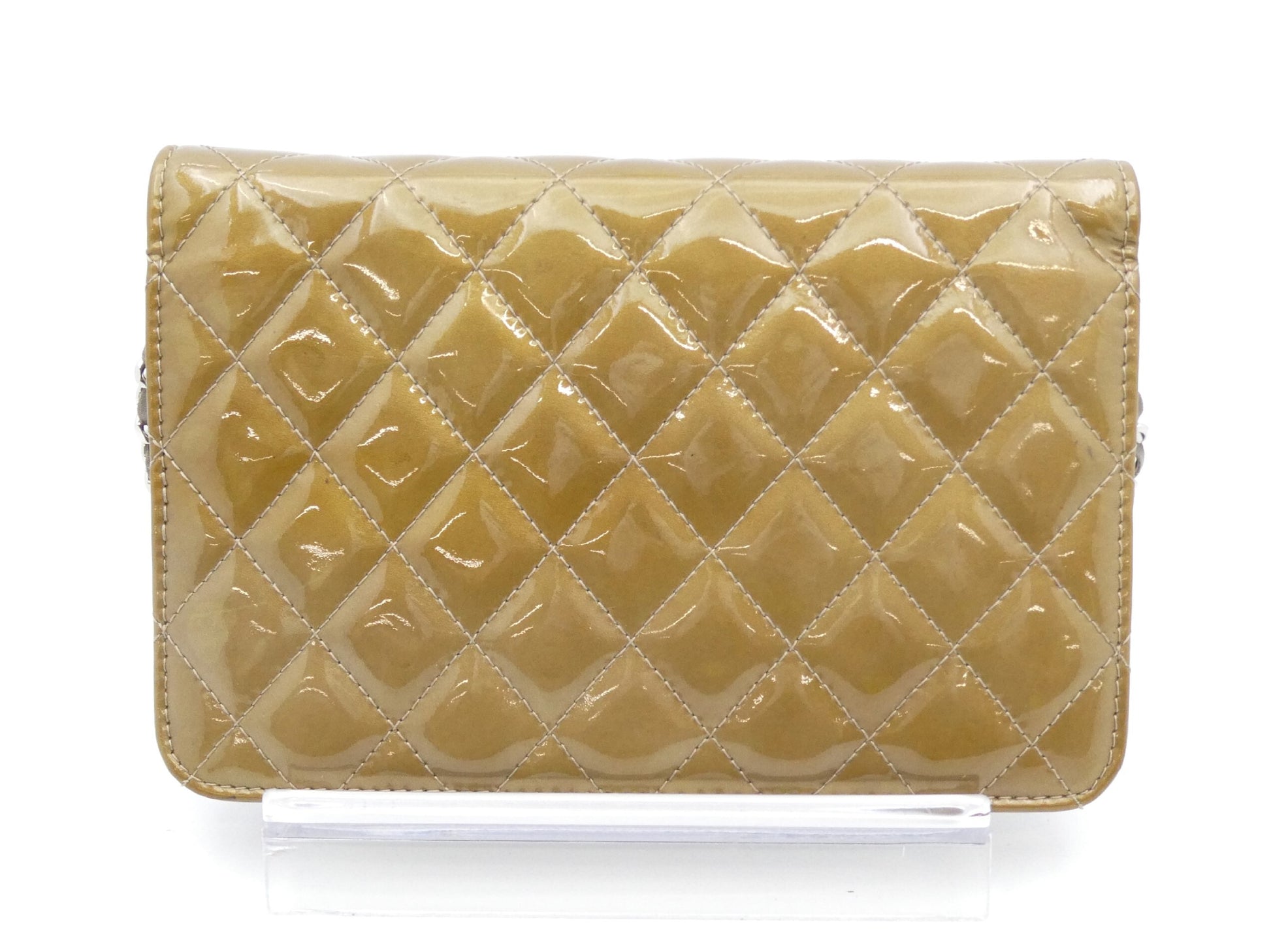 CHANEL Matelasse Coco Mark Enamel Chain Wallet Shoulder Bag