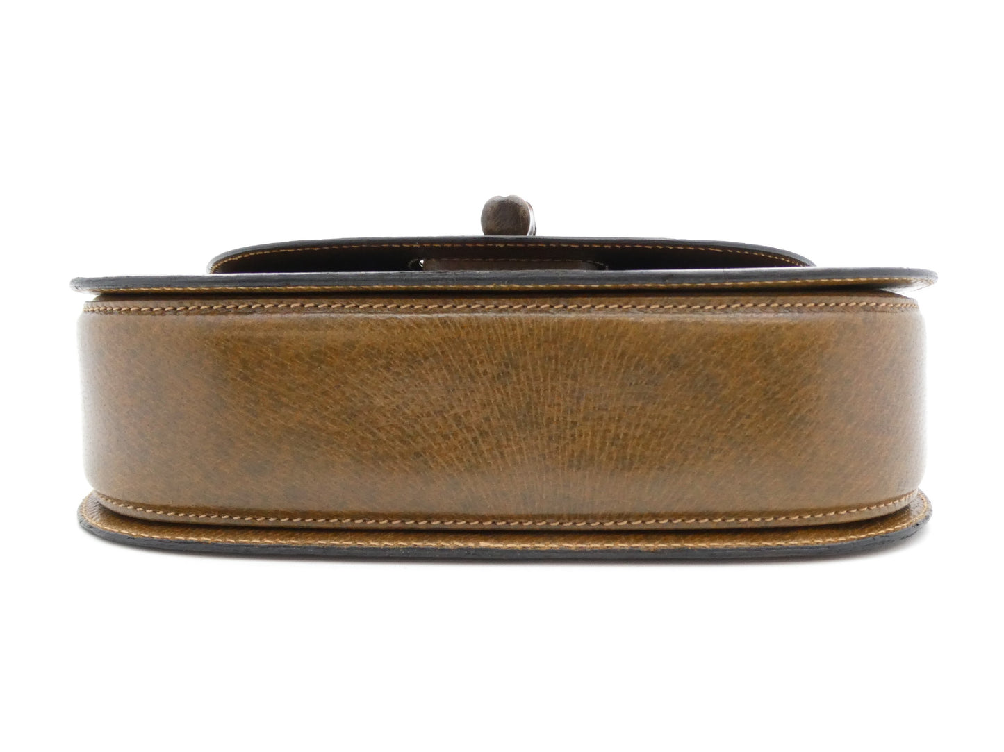 GUCCI Bamboo Leather Turnlock Handbag