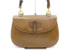 GUCCI Bamboo Leather Turnlock Handbag