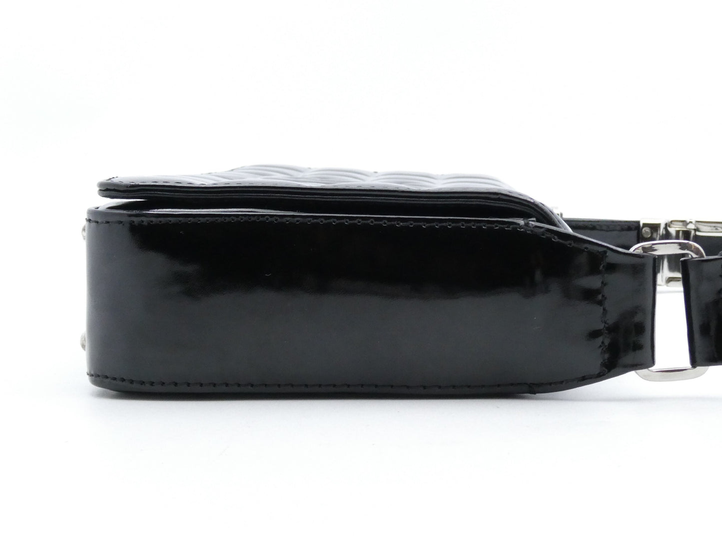 CHANEL Chocolate Bar Coco Mark Enamel Shoulder Bag
