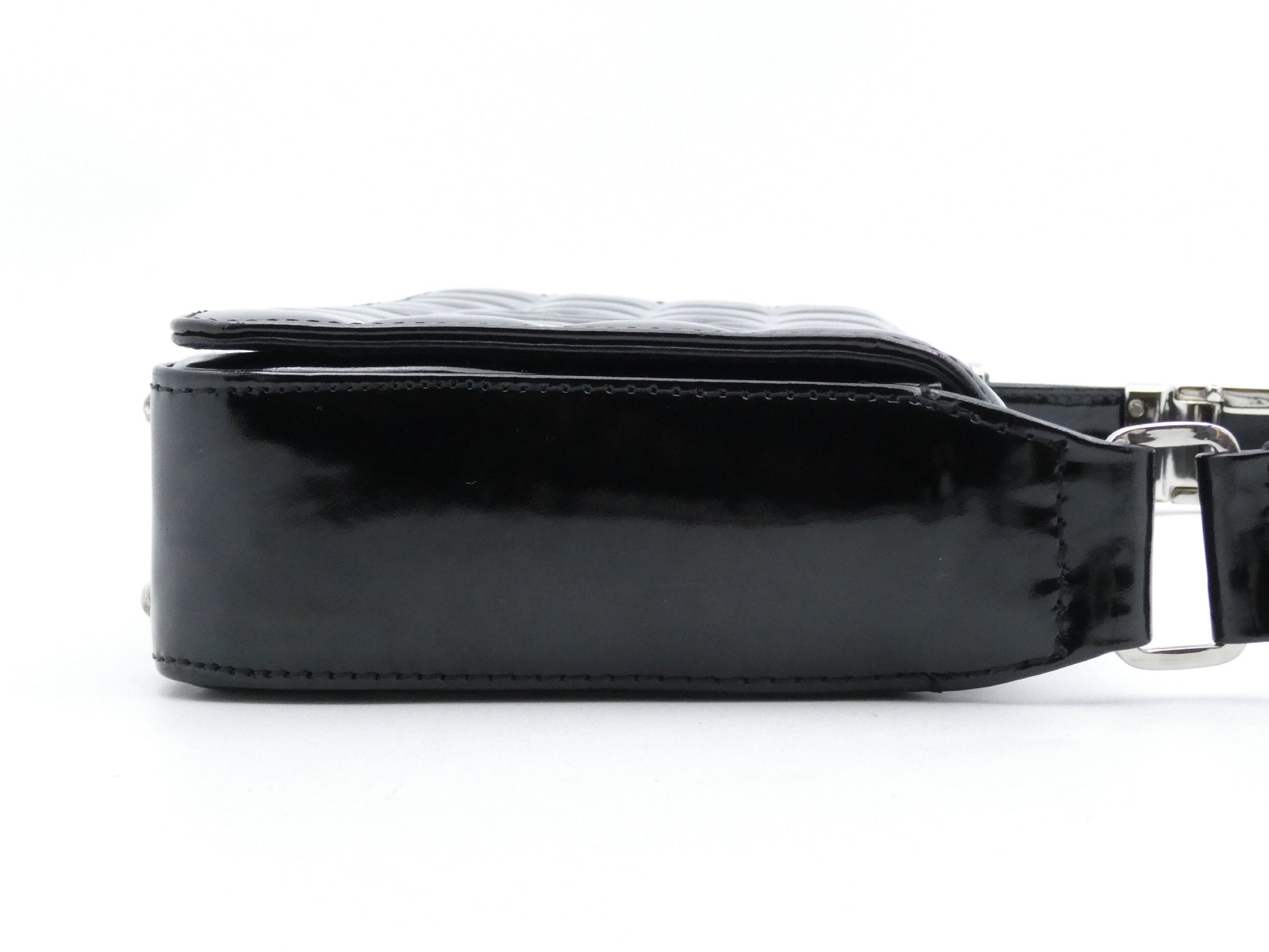 CHANEL Chocolate Bar Coco Mark Enamel Shoulder Bag