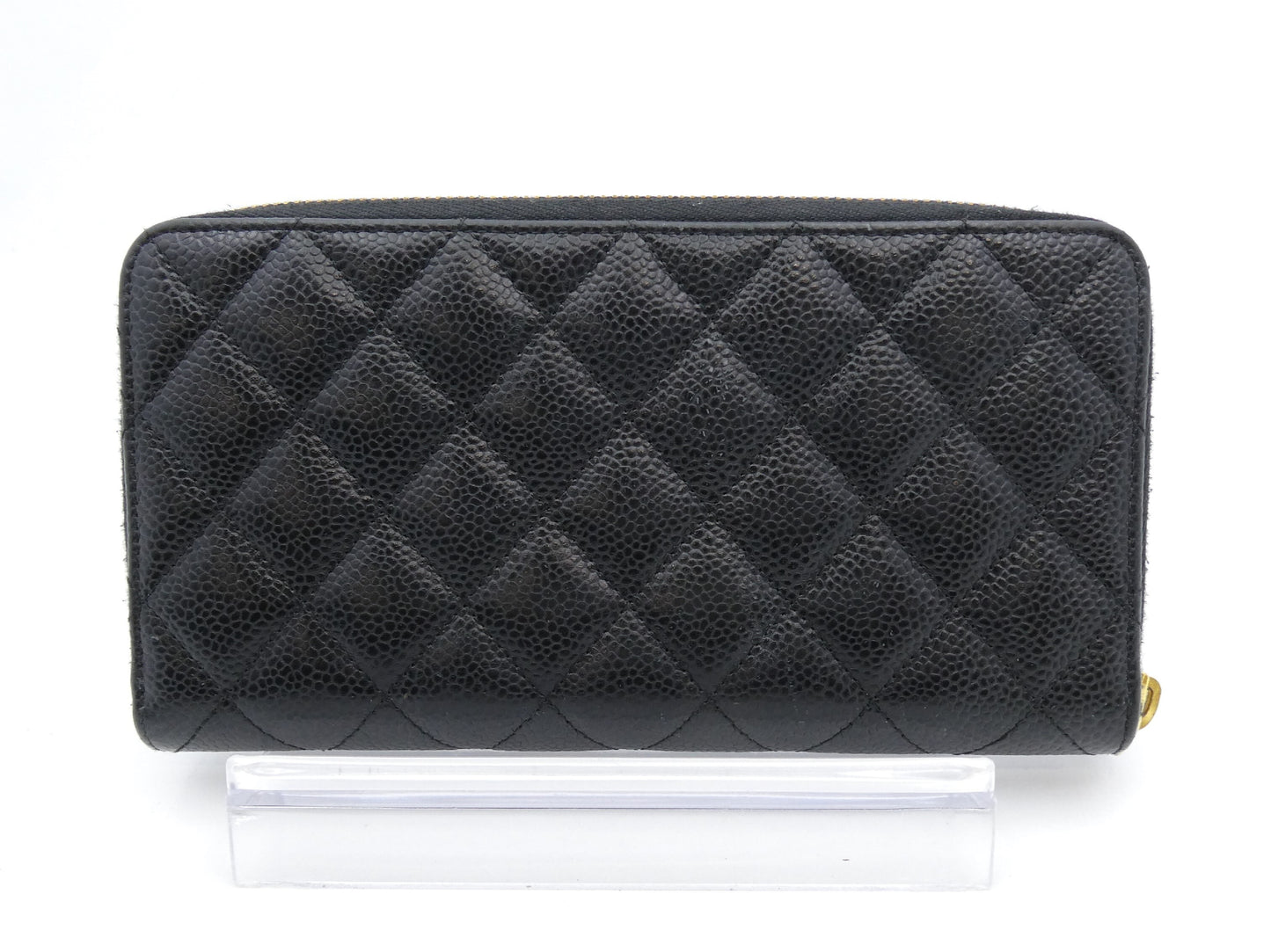 CHANEL Matelasse Coco Mark Caviar Skin Wallet