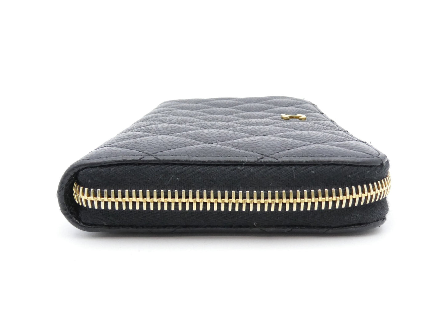 CHANEL Matelasse Coco Mark Caviar Skin Wallet
