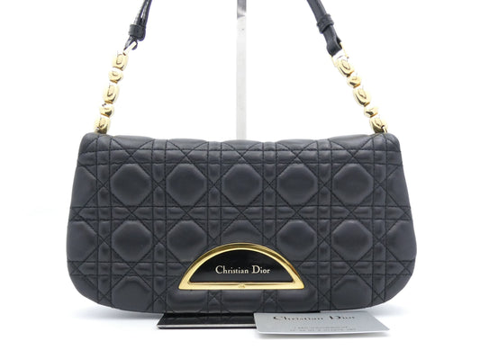 Dior Cannage Marispearl Leather Shoulder Bag