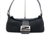 FENDI Mamma Nylon Leather Shoulder Bag