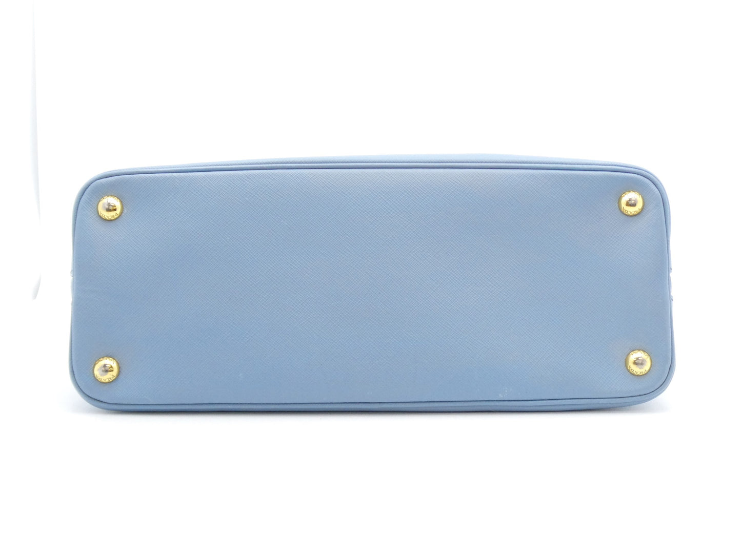 PRADA Logo Plate Saffiano Lux 2-Way Handbag